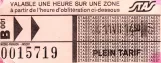 Erwachsenkarte für Société des Transports de l'Agglomération Stéphanoise (STAS) (1981)