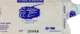 Erwachsenkarte für Tramvía Blau (1997)