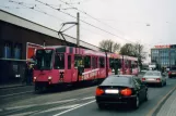 Essen Straßenbahnlinie 103 mit Gelenkwagen 1113 am Kronenberg (2004)