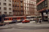 Frankfurt am Main Straßenbahnlinie 21  nahe bei Haupbahnhof Südseite (1990)