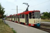 Frankfurt (Oder) Zusätzliche Linie 5 mit Gelenkwagen 224 am Neuberesinchen (2008)
