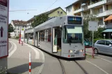 Freiburg im Breisgau Straßenbahnlinie 5 mit Gelenkwagen 255 am Hornusstraße (2008)