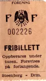 Freikarte für Sporveismuseet Vognhall 5 (1995)