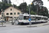Genf Straßenbahnlinie 12 mit Gelenkwagen 825 am Rondeau (2010)