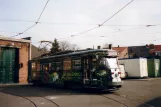 Gent Triebwagen 32 vor dem Depot Gentbrugge Stelplaats (2007)