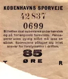 Geradeaus-Fahrkarte: Billetten skal opbevares under kørslen og på forlangende forevises
 (1964)