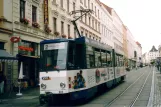 Görlitz Straßenbahnlinie 2 mit Gelenkwagen 303 auf Postplatz (2004)