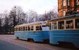 Göteborg Straßenbahnlinie 2 mit Triebwagen 511 auf Linnéplatsen (1962)