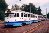 Göteborg Straßenbahnlinie 7 mit Triebwagen 840 am Bergsjön (1995)