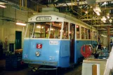 Göteborg Triebwagen 211 im Depot Gårdahallen (2005)