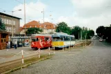 Gotha Straßenbahnlinie 1 am Hauptbahnhof (1998)