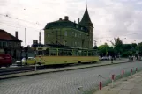 Gotha Straßenbahnlinie 2 mit Triebwagen 36 am Huttenstraße (1990)