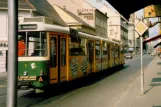 Graz Straßenbahnlinie 7 mit Gelenkwagen 1 auf Annenstraße (1986)