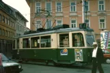 Graz Triebwagen 212 auf Jakominiplatz (1986)