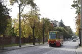 Grudziądz Straßenbahnlinie 1 mit Triebwagen 49 auf Wysickiego (2009)