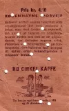 Günstige Fahrkarte für Københavns Sporveje (KS), die Rückseite (1963)
