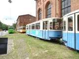 Hannover Gelenkwagen 503 auf dem Eingangsplatz Hannoversches Straßenbahn-Museum (2020)
