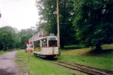 Hannover Hohenfelser Wald mit Triebwagen 236 außerhalb des Museums Hannoversches Straßenbahn-Museum (2006)