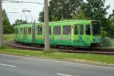 Hannover Straßenbahnlinie 1 mit Gelenkwagen 6196 am Laatzen (2010)