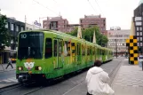 Hannover Straßenbahnlinie 10 mit Gelenkwagen 6196 am Steintor (2003)