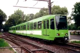 Hannover Straßenbahnlinie 5 mit Gelenkwagen 6136 auf Hans-Böckler-Allee (2000)