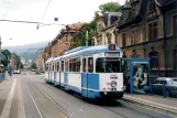 Heidelberg Zusätzliche Linie 21 mit Gelenkwagen 204 am Betriebshof Bergheim (2003)