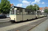 Jena Museumswagen 187 auf der Seitenbahn bei Dornburger Straße (2014)