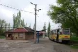 Jenakijewe Straßenbahnlinie 1 mit Triebwagen 055 am Krasnyj Horodok (2011)