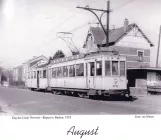 Kalender: Brüssel Regionallinie Verviers 580 mit Triebwagen 9762 am Baelen (1955)