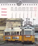 Kalender: Budapest Straßenbahnlinie 19 mit Triebwagen 3326 draußen Széchenyi Lánchíd (2006)