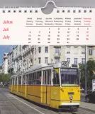 Kalender: Budapest Straßenbahnlinie 49 mit Gelenkwagen 1309 (2012)