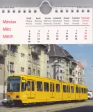 Kalender: Budapest Zusätzliche Linie 62A mit Gelenkwagen 1579 (2013)