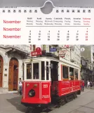Kalender: Istanbul Nostalgilinje T2 mit Triebwagen 223 (2012)