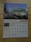 Kalender: San Francisco F-Market & Wharves mit Triebwagen 1040 am Fisherman's Wharf (2023)