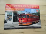 Kalender: San Francisco F-Market & Wharves mit Triebwagen 1061  (2023)