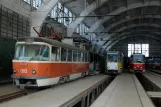 Kaliningrad Arbeitswagen 010 im Depot Tramvaynoye Depo (2012)