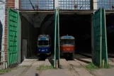 Kaliningrad Gelenkwagen 443 das Depot Tramvaynoye Depo (2012)