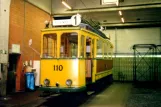 Kassel Museumswagen 110 im Depot Betriebshof Wilhelmshöher Allee (2002)