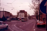 Kassel Straßenbahnlinie 5 auf Frankfurter Straße (1990)