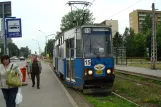 Kattowitz Straßenbahnlinie T15 mit Triebwagen 756K am Zawodzie Centrum Przesiadkowe (2008)