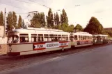 Kiel Straßenbahnlinie 4 mit Triebwagen 245 am Fähre Holtenau (1981)