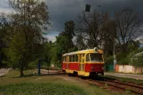 Kiew Straßenbahnlinie 12 mit Triebwagen 5968 am Sioma Linia (7-A Liniia) (2011)