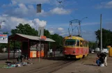 Kiew Zusätzliche Linie 11K mit Triebwagen 5939 am Vulytsya Sklyarenko (2011)