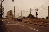 Köln Straßenbahnlinie 1 auf Deutzer Brücke (1982)