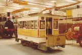 Kopenhagen Pferdestraßenbahnwagen 69 "Hønen" im Technisches Museum (1979)