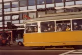 Kopenhagen Straßenbahnlinie 5 mit Gelenkwagen 892 auf Frederiksundsvej, Husum (1972)