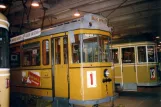 Kopenhagen Triebwagen 1 im HT Museum  von der Seite gesehen (1999)