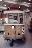 Kopenhagen Triebwagen 100 im HT Museum  Vorderansicht (1984)