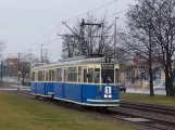 Krakau Straßenbahnlinie 1 mit Triebwagen 127 auf Aleja Pokoju (2008)