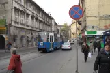 Krakau Straßenbahnlinie 10 mit Triebwagen 431nah Plac Wolnica (2011)